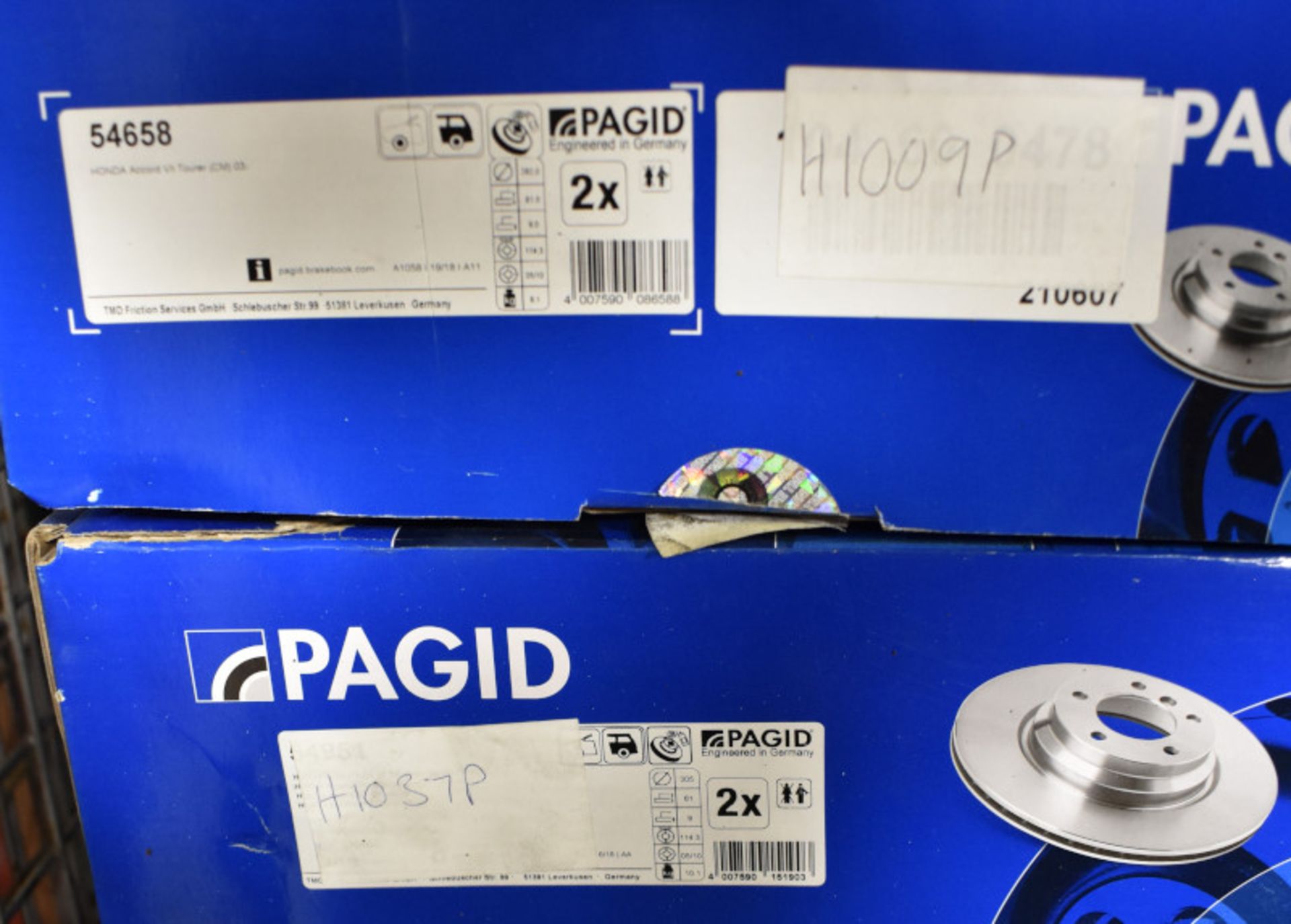 Pagid Brake Disc Sets - Please see pictures for examples of model numbers - Image 12 of 13