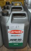 3x Carlube Driveline 80W-90 Extreme Pressure Axle Oil - 4.55L