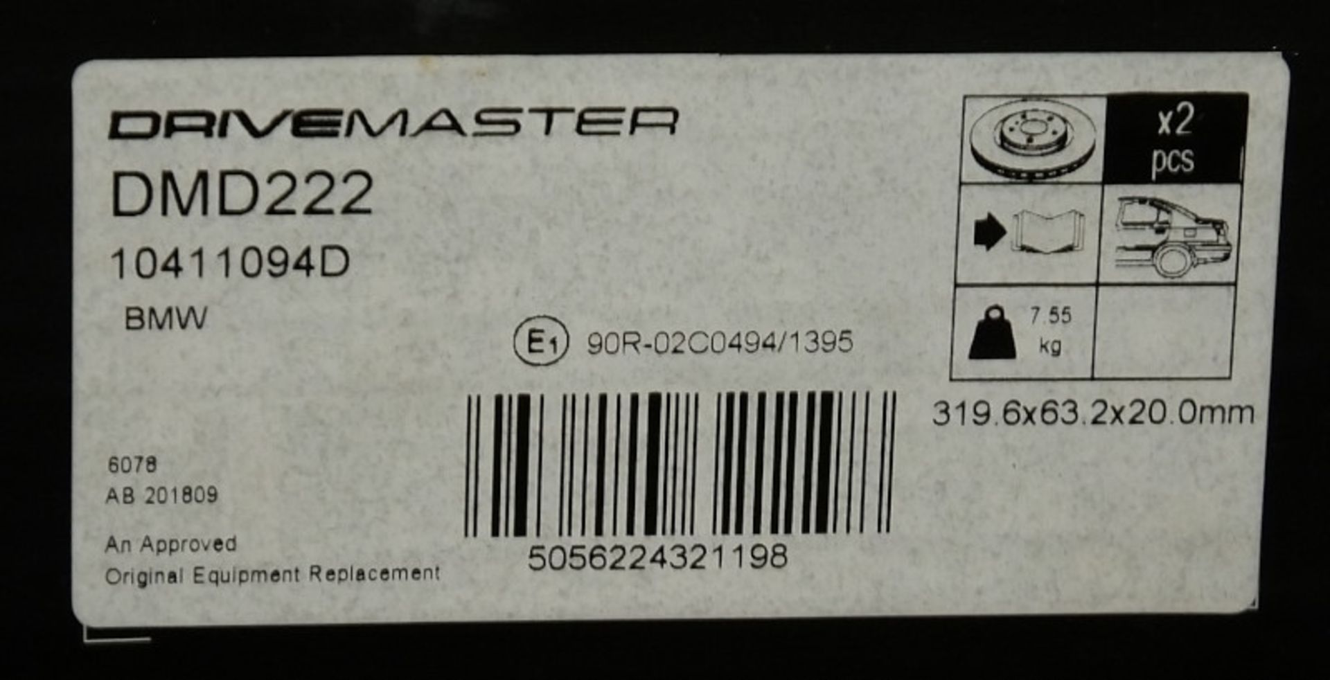 3x Drivemaster Brake Discs - Models - DMD225, DMD010 & DMD222 - Image 4 of 4