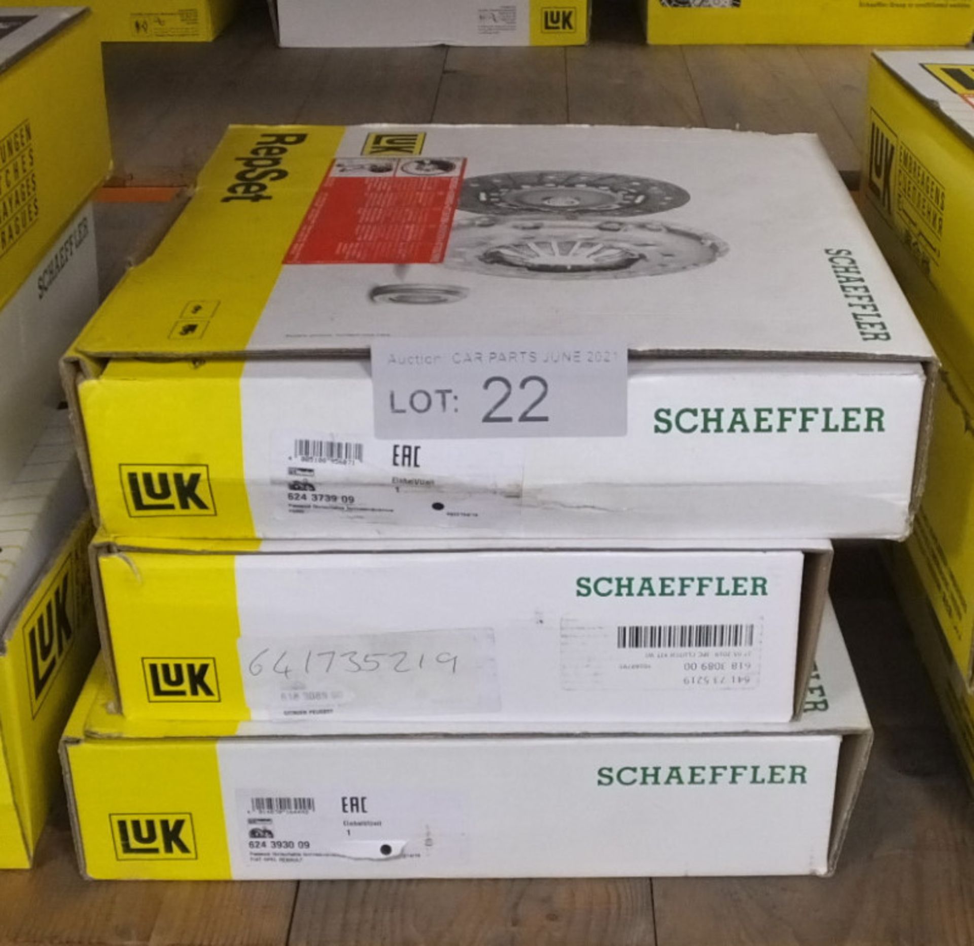 3x LUK Schaeffler Repset Clutch Kits - Models - 624 3739 09, 641 7352 19 & 624 3930 09