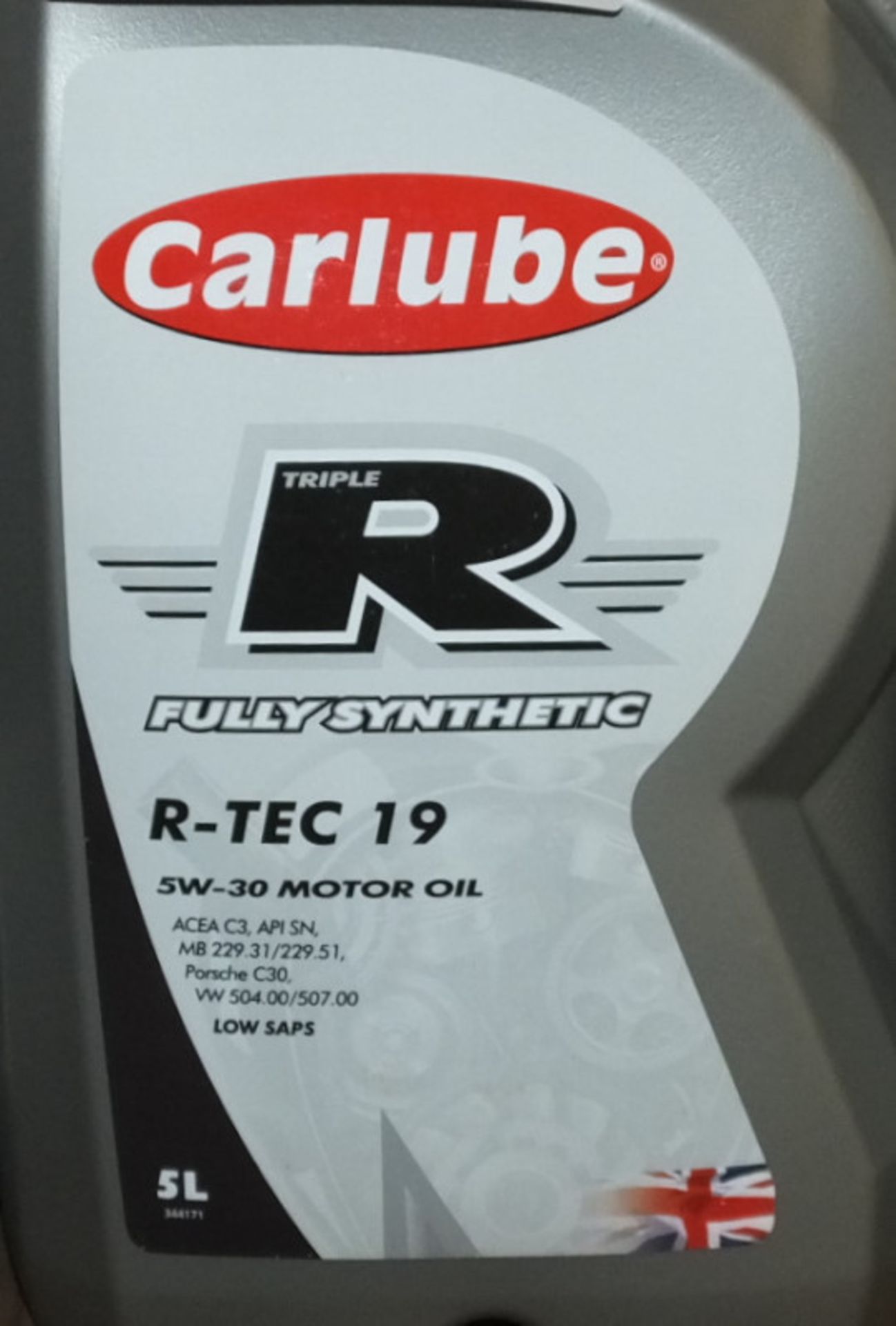5x Carlube Triple R Fully Synthetic R-TEC 19 5W-30 Motor Oil - 5L - Image 2 of 2
