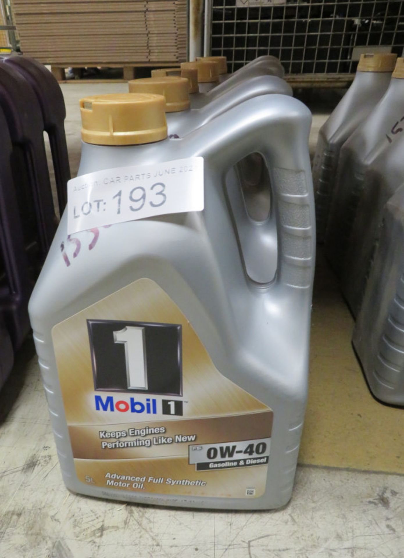 5x Mobil 1 Advanced Full Synthetic Motor Oil - 0W-40 - 5L (please check pictures for sell