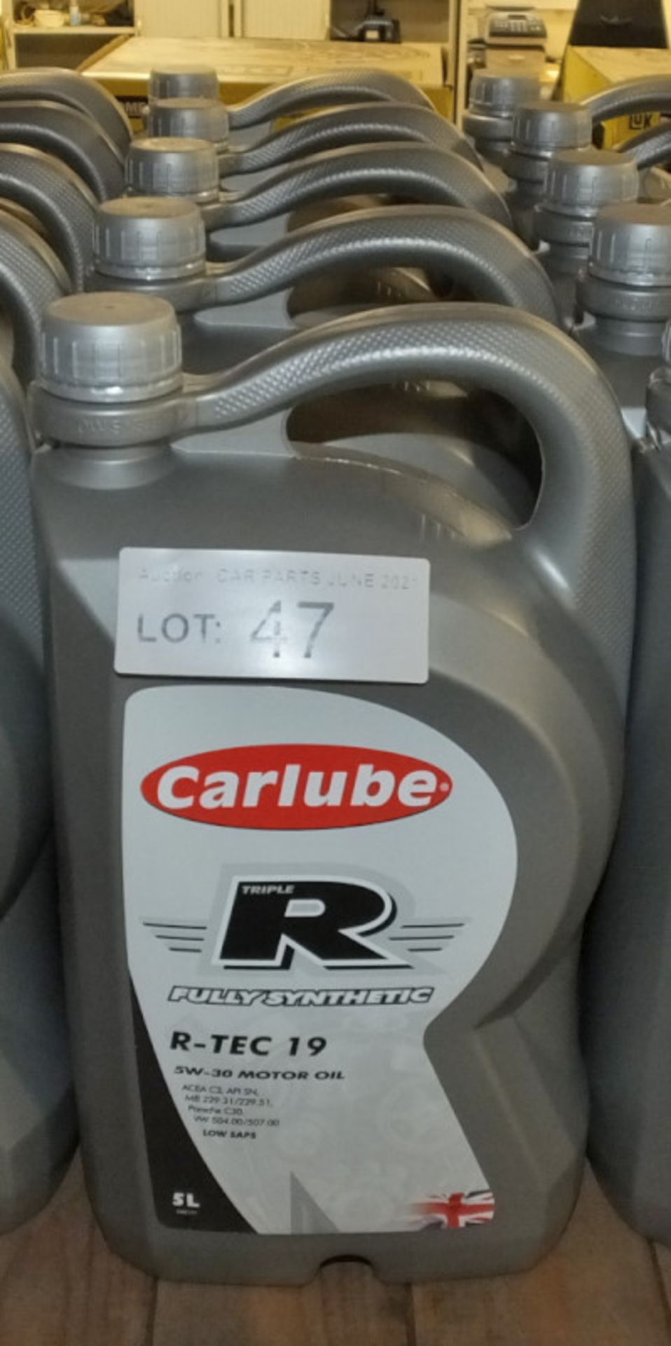 5x Carlube Triple R Fully Synthetic R-TEC 19 5W-30 Motor Oil - 5L