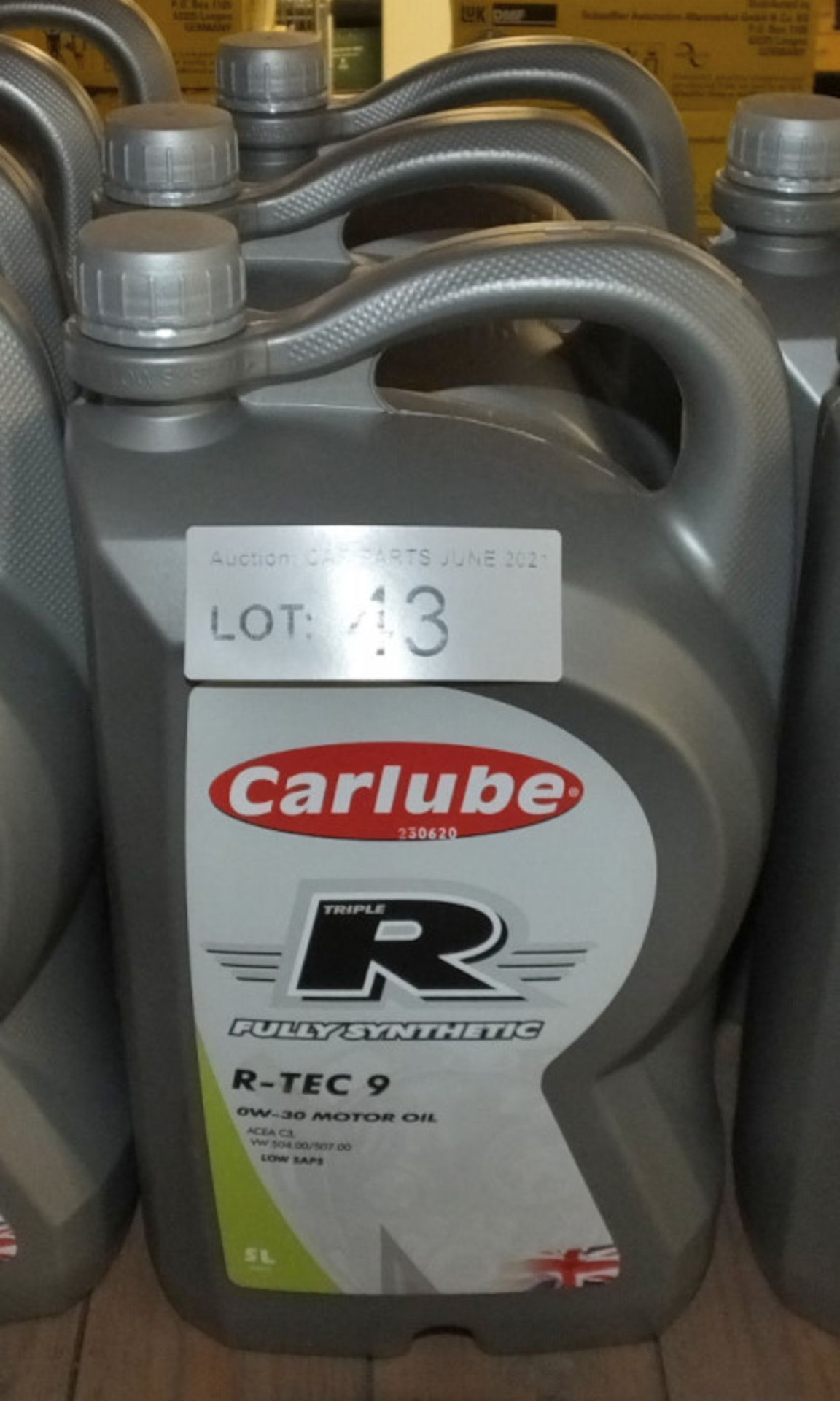 3x Carlube Triple R Fully Synthetic R-TEC 9 0W-30 Motor Oil - 5L