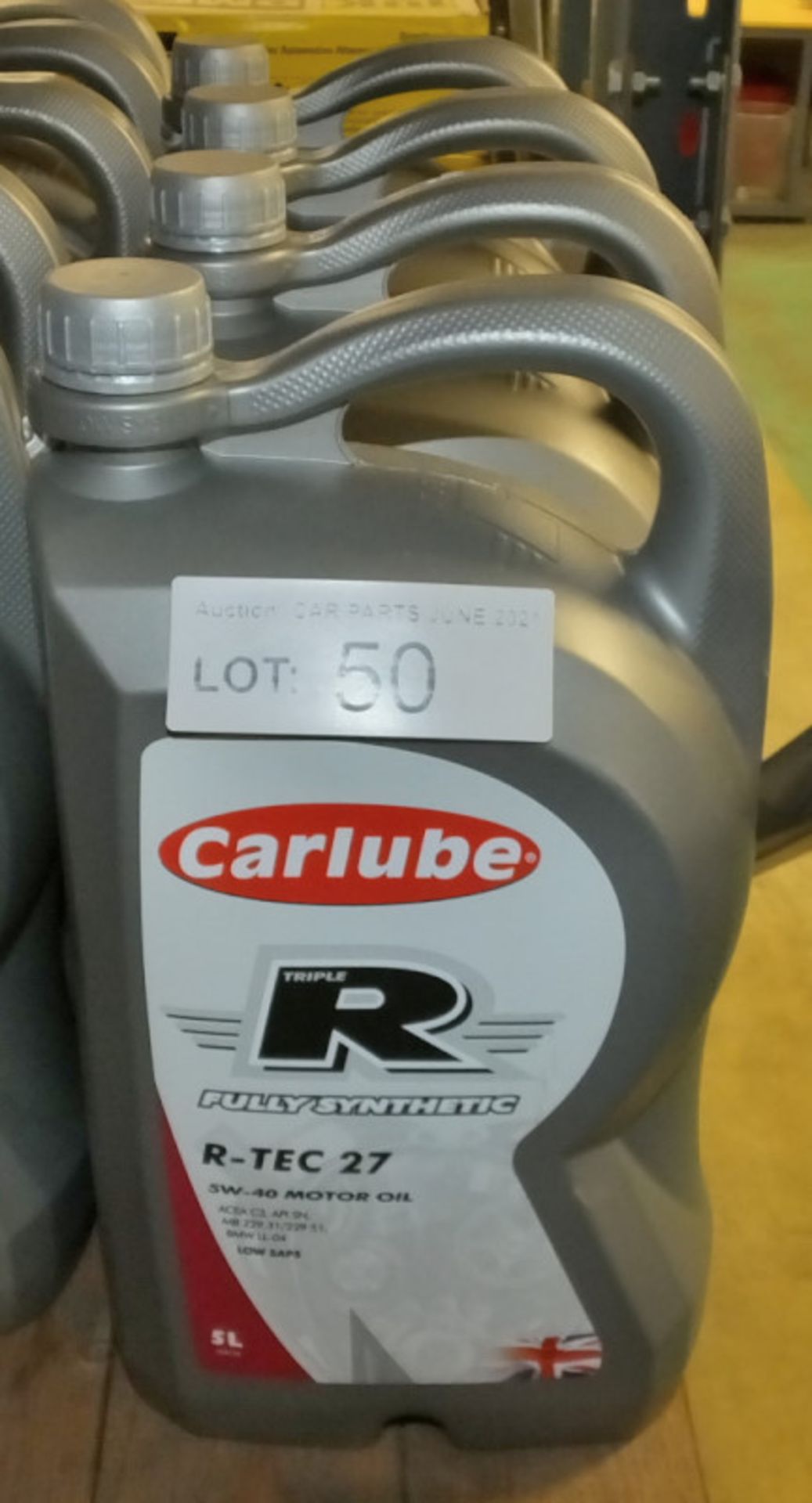 4x Carlube Triple R Fully Synthetic R-TEC 27 5W-40 Motor Oil - 5L