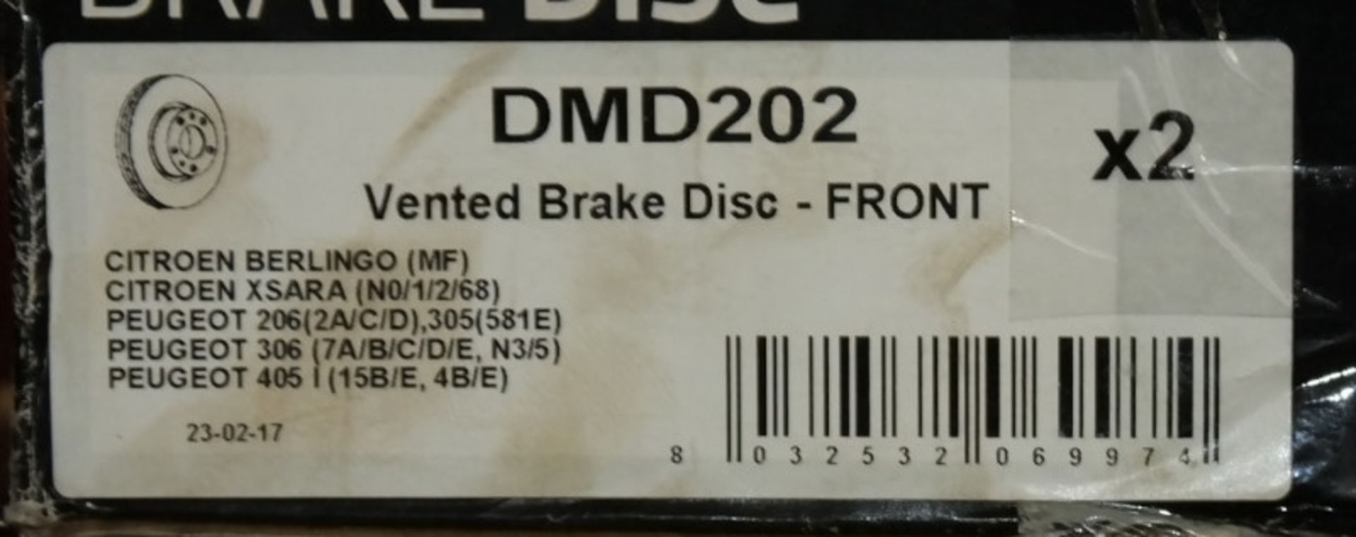 4x Drivemaster Brake Disc Sets - Models - DMD202, DMD235, DMD255, DMD022 - Image 2 of 5