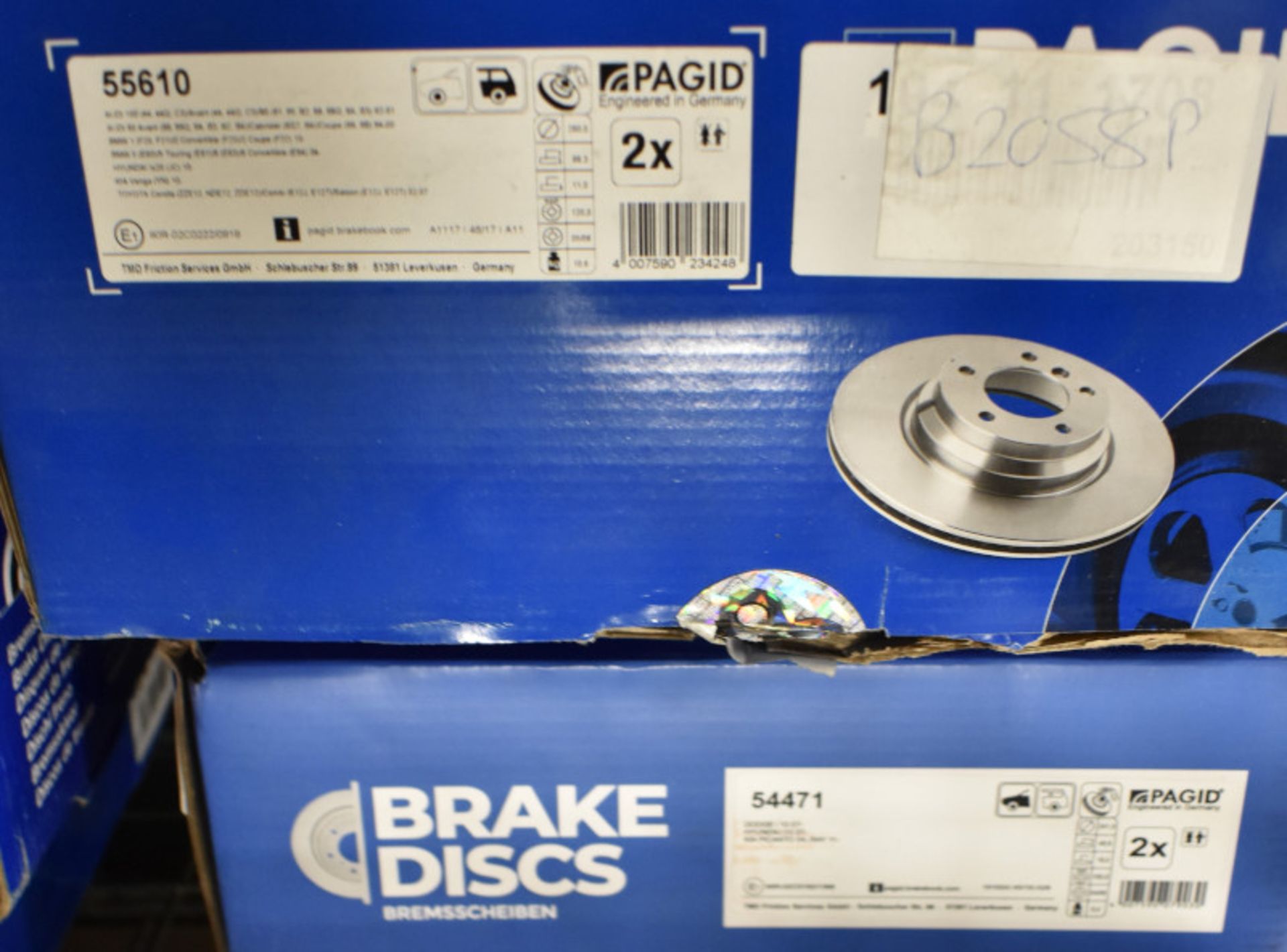 Pagid Brake Disc Sets - Please see pictures for examples of model numbers - Image 2 of 13