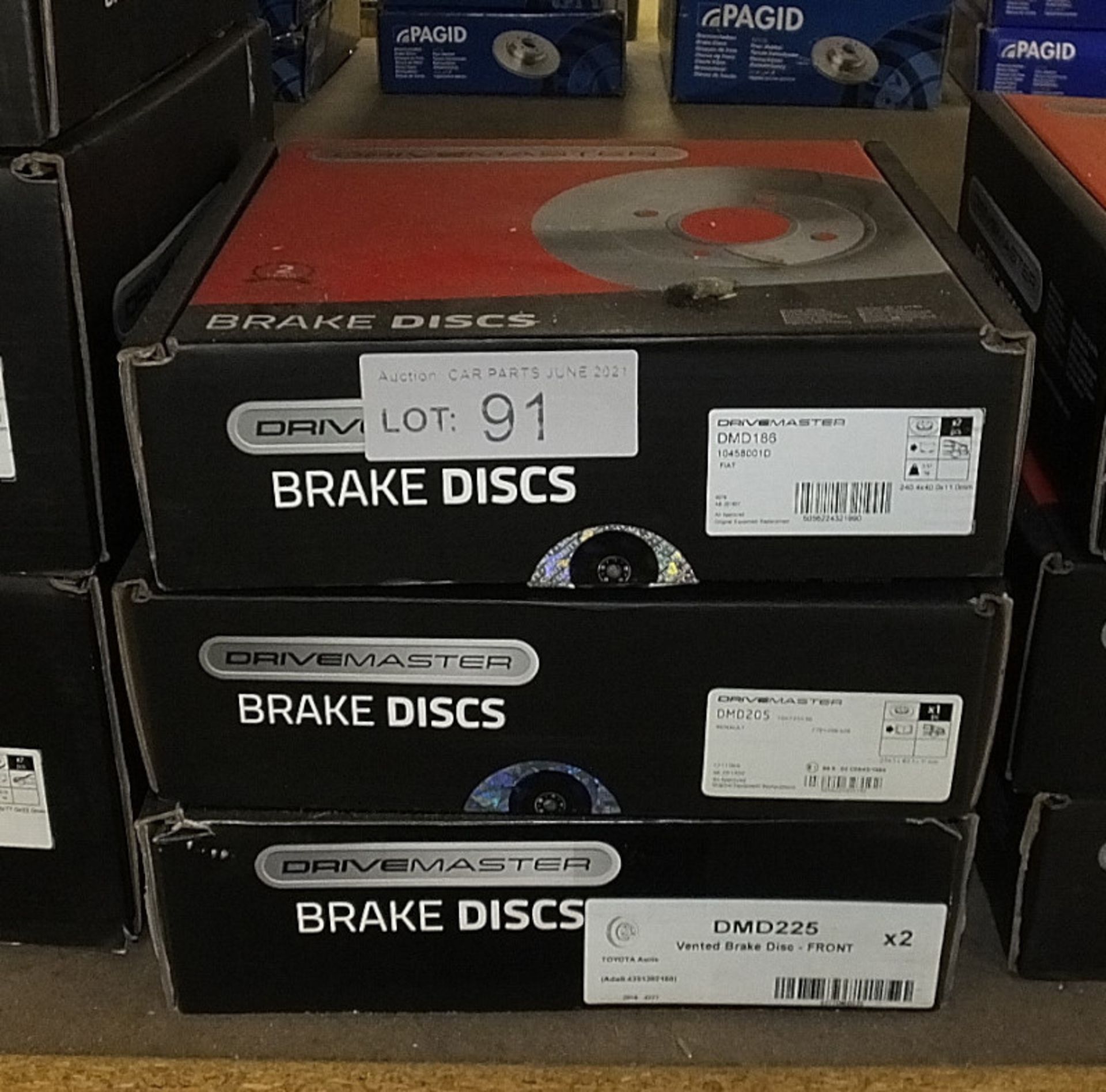 3x Drivemaster Brake Discs - Models - DMD186, DMD205, DMD225