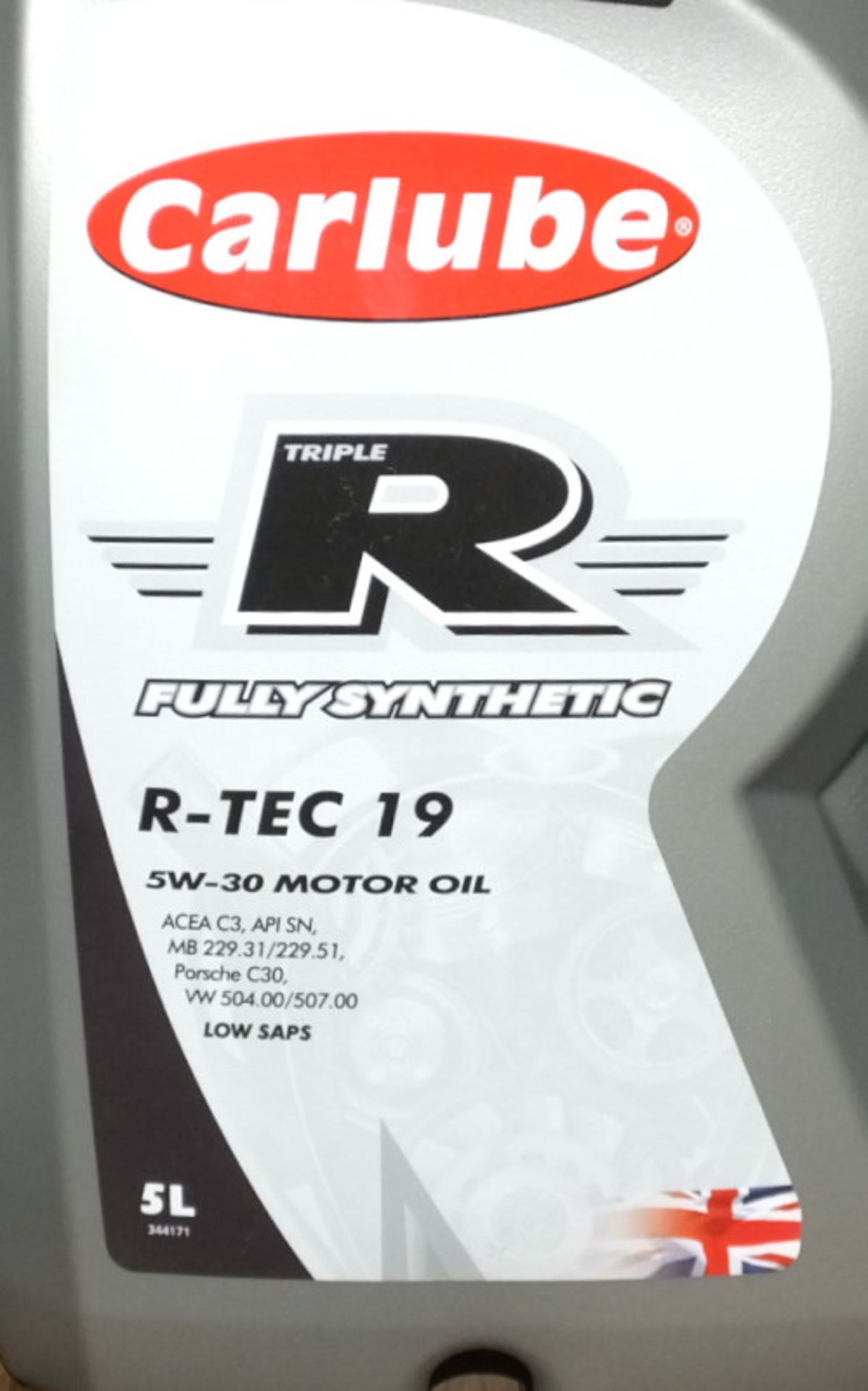 5x Carlube Triple R Fully Synthetic R-TEC 19 5W-30 Motor Oil - 5L - Image 2 of 2