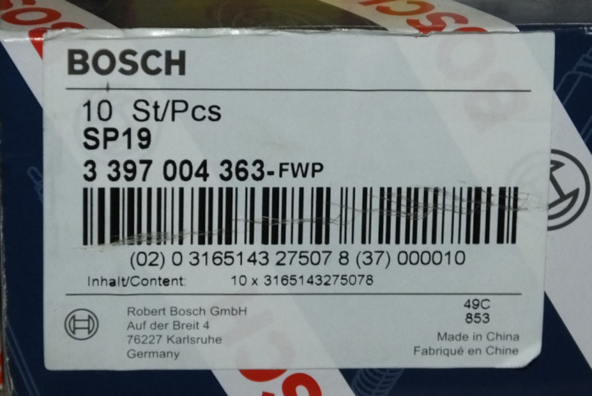 Bosch Wiper Blade Assortment - Please check pictures for example of sizes and model number - Image 4 of 6