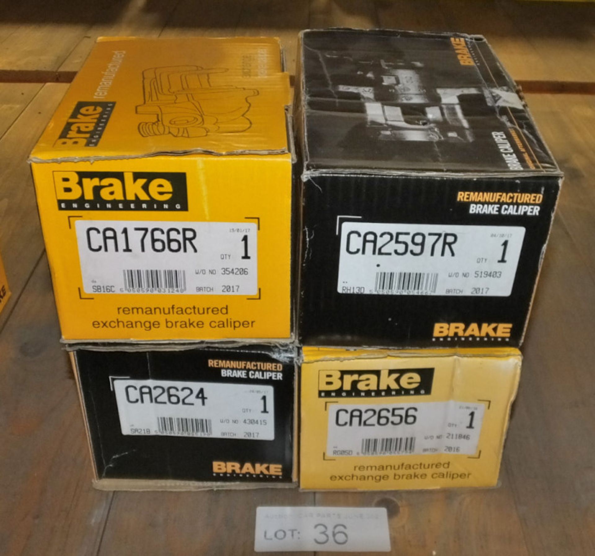 4x Brake Engineering Brake Calipers - Please check pictures for model numbers