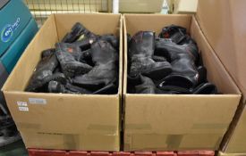 Various Size & Make Fire Service Safety Boots - approx. 20 pairs