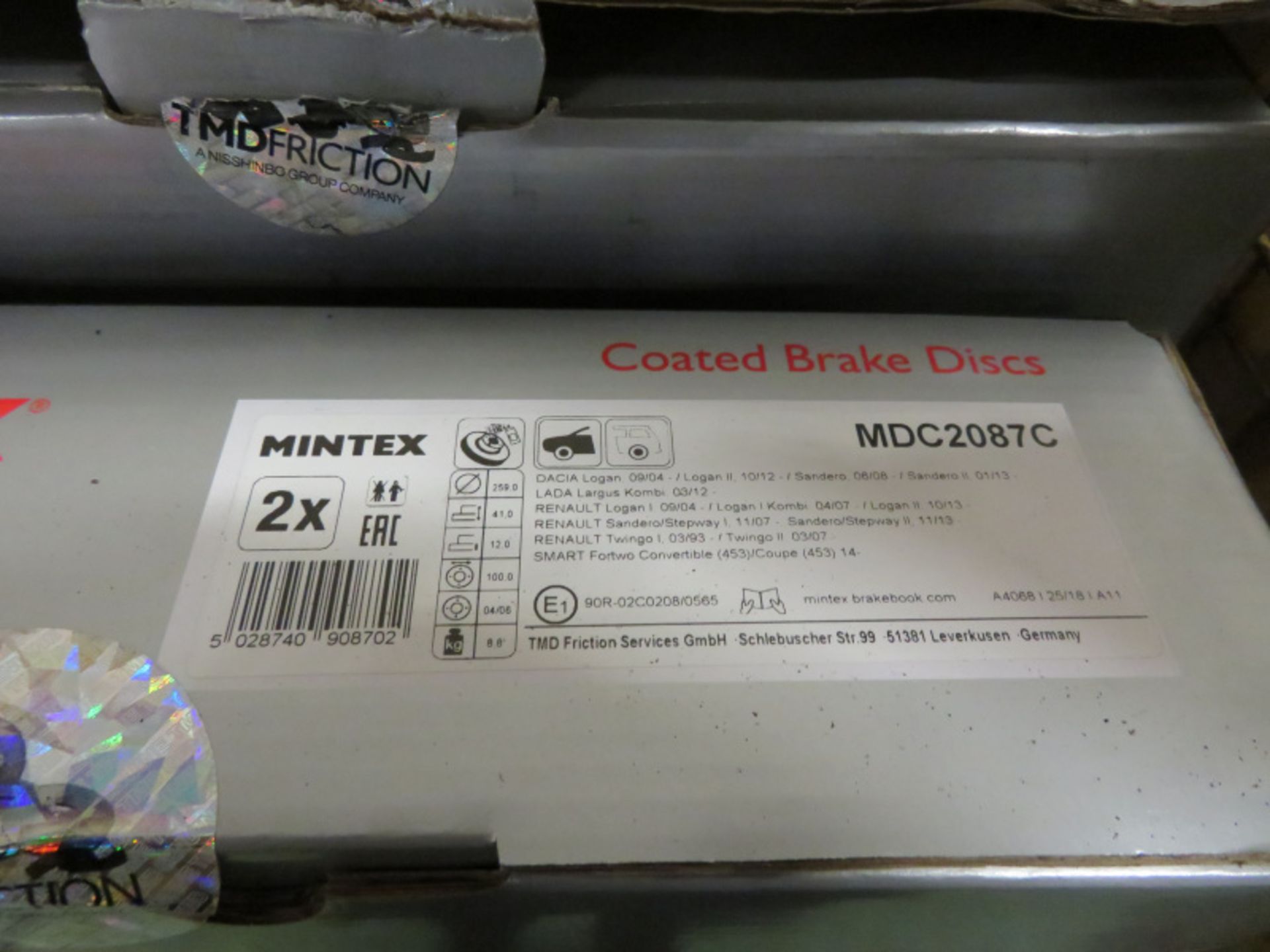 Vehicle parts - Mintex brake discs - see pictures for models and types - Image 5 of 5