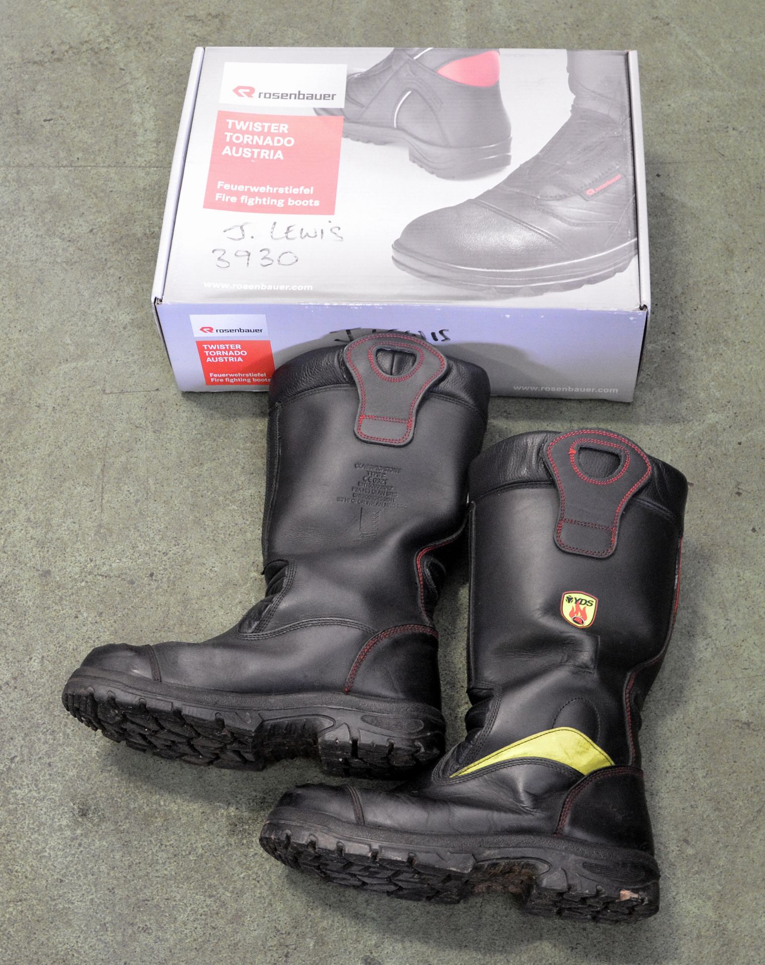 YDS Fire Service Safety Boots - Size - 11