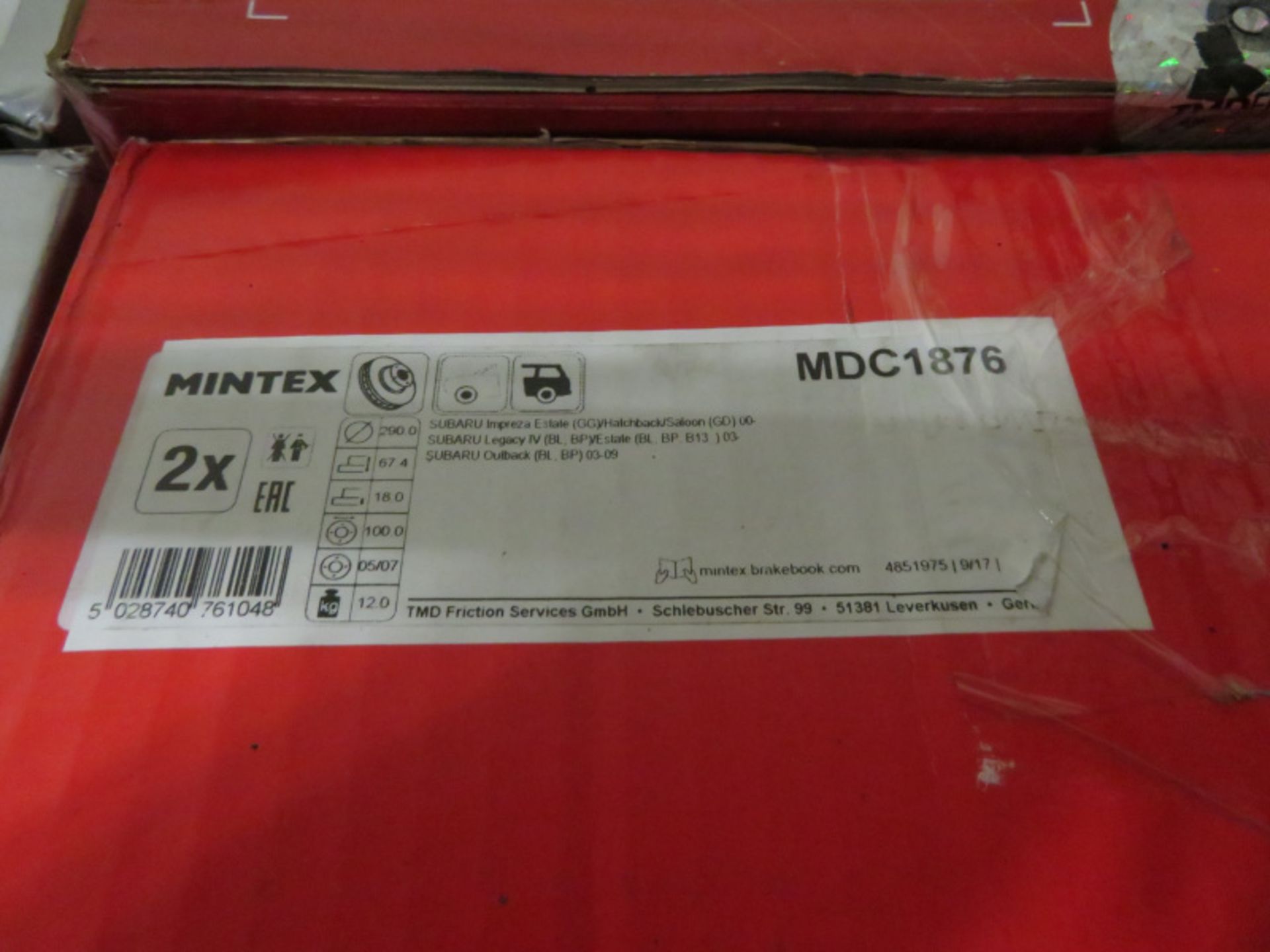 Vehicle parts - Brake Discs - Mintex, Eicher, Pagid - see pictures for models and types - Image 5 of 5