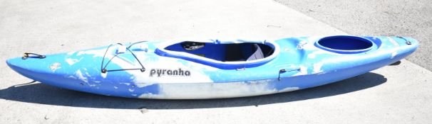 Fusten Pyranha Kayak - blue / white no paddles