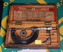Moore & Wright Adjustable Micrometer 0-2 Inch