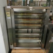 MCM Rotisserie 6 horizontal burner cooking station - door not attached