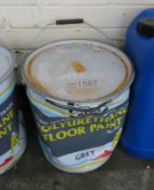 FloorMaster Polyurethane floor paint - Grey - 20LTR (DAMAGED TIN)