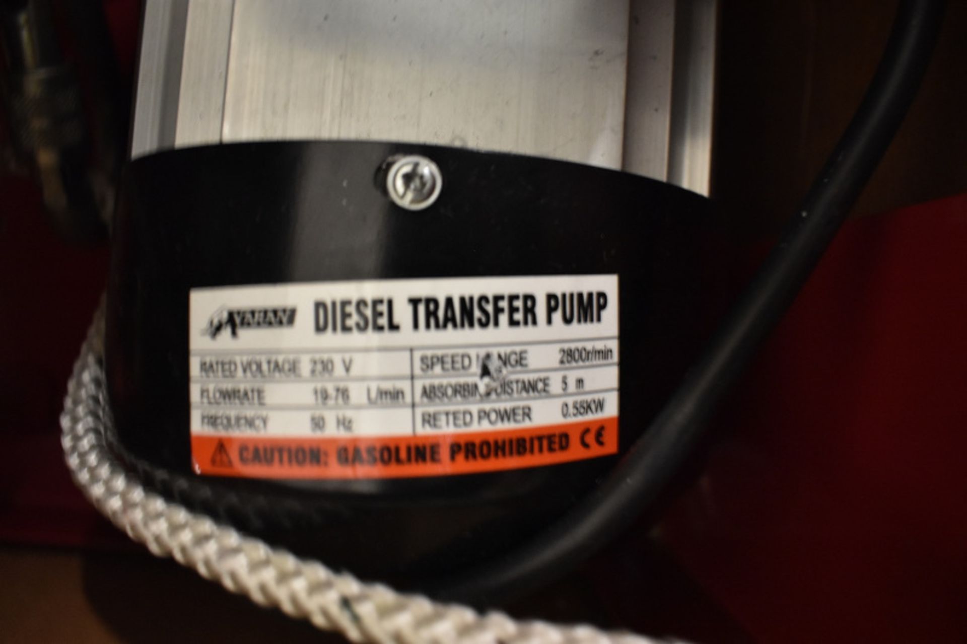 Diesel Transfer Pump with Meter 230V 55Kw 50Hz 2800Rpm - Image 3 of 5