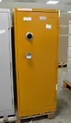 1 Door Cupboard with Combination Lock - L 610mm x W 470mm x H 1530mm (unknown combination)