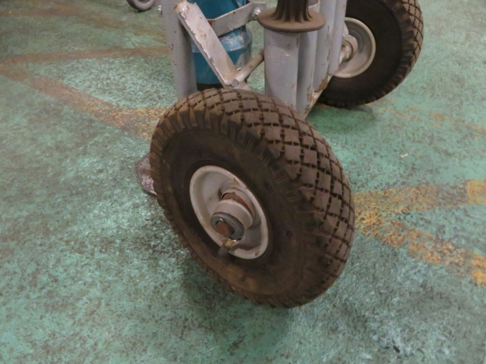 Makita HM1810 Portable Electric Hammer Drill + Trolley - damaged wheel on trolley need repair - Image 3 of 4