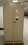 Metal Combination Lock Double Door Cabinet - W 900mm x D 480mm x H 1830mm (unknown combination)