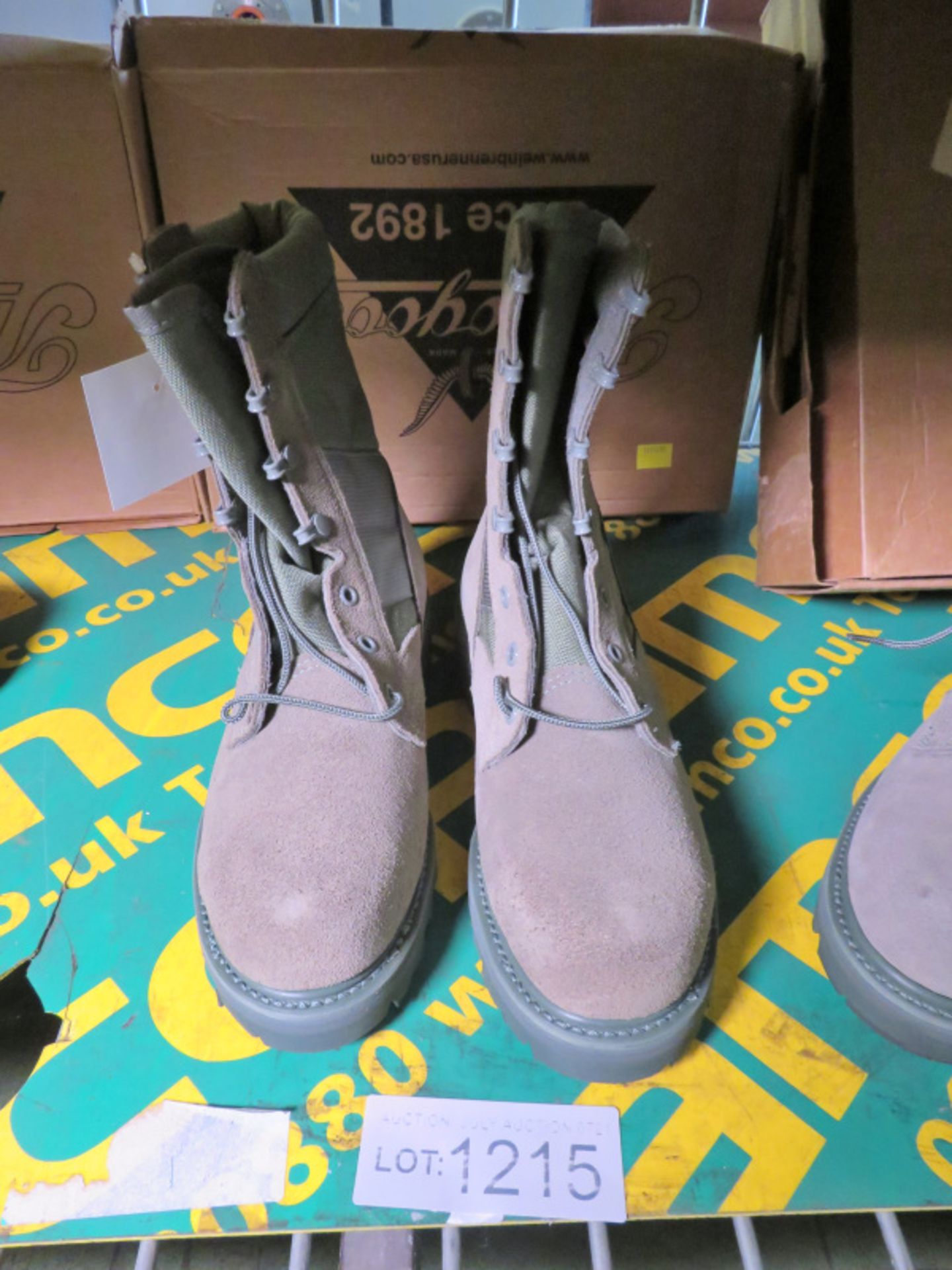 3x Pairs Hot Weather Boots (7 R - Sage x2 & 6 R - Sage) - Image 4 of 7