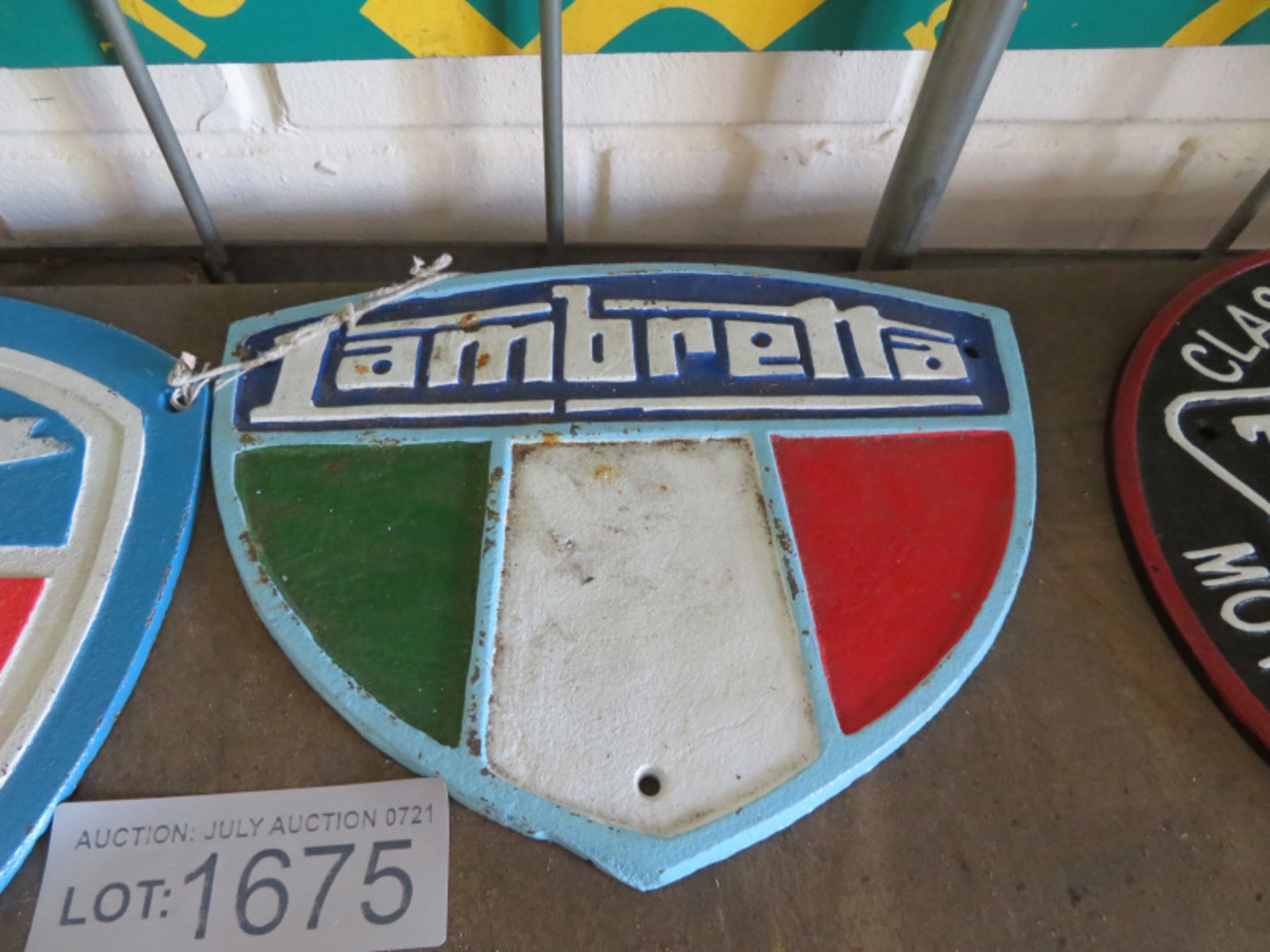 Lambretta & Vespa Cast Signs - Image 2 of 3