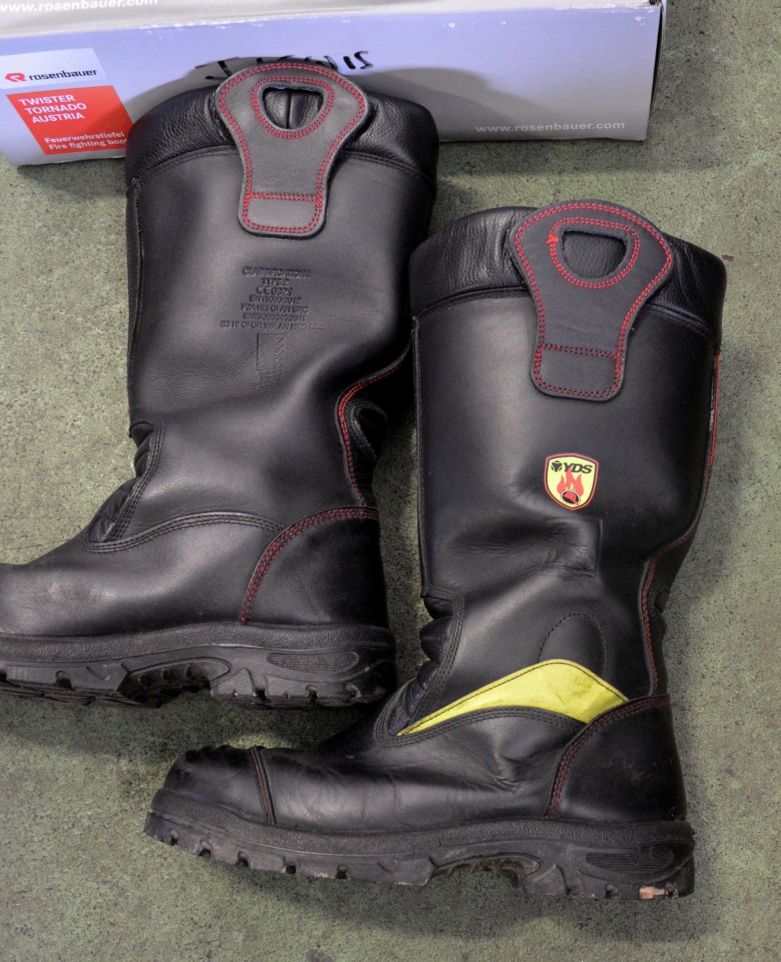 YDS Fire Service Safety Boots - Size - 11 - Image 2 of 3