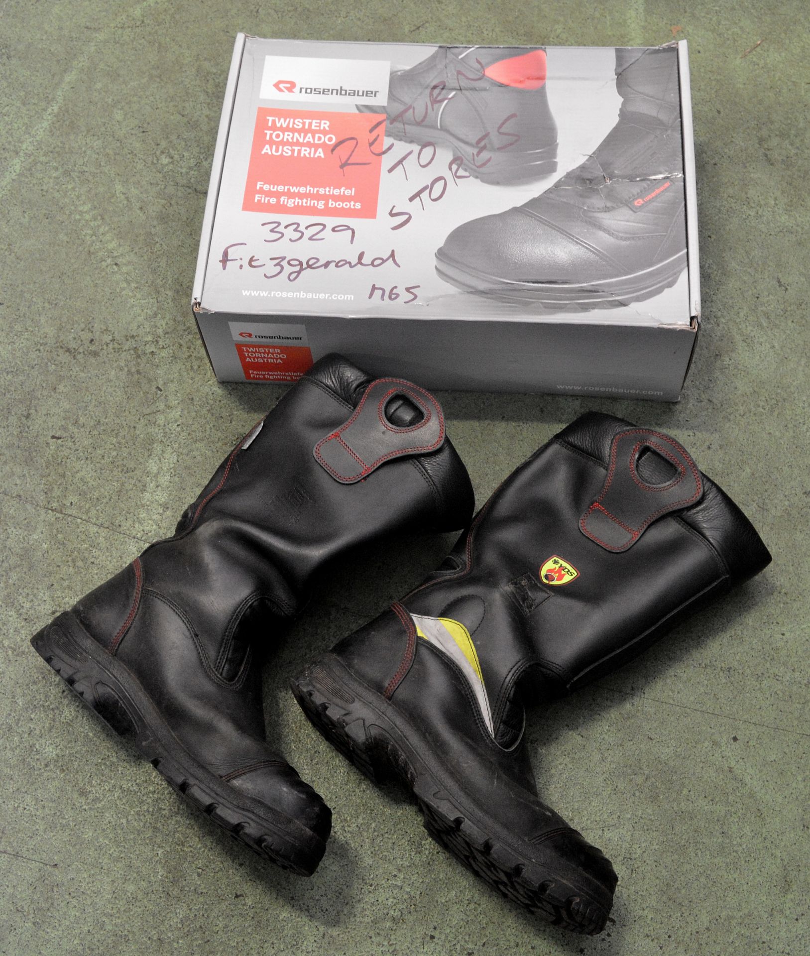 YDS Fire Service Safety Boots - Size - 12