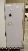 1 Door Cupboard with Combination Lock - W 610mm x D 470mm x H1530mm (unknown combination)