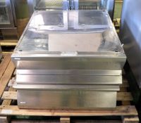 2x Electrolux Stainless steel Prep Tops L 800mm x W 910mm x H 250mm
