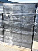 25x Black Plastic Tote Boxes With Lids L 600mm x W 400mm x H 340mm