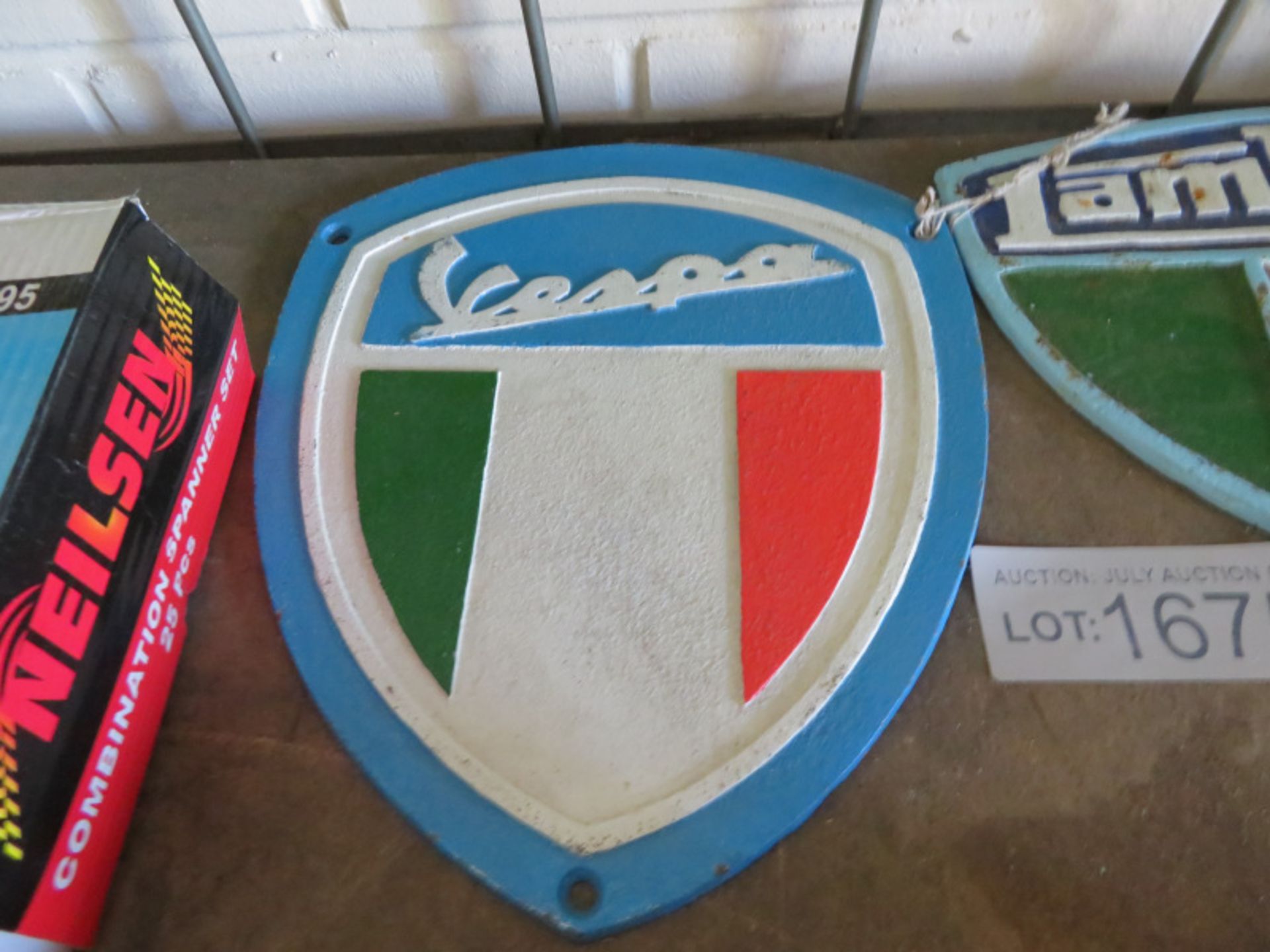 Lambretta & Vespa Cast Signs - Image 3 of 3