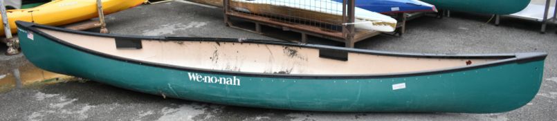 We No-Nah Canoe - no paddles - green - Prospector 15