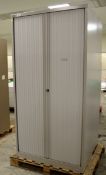 Bisley Double Roller Door Cabinet - W 1000mm x D 470mm x H 1970mm