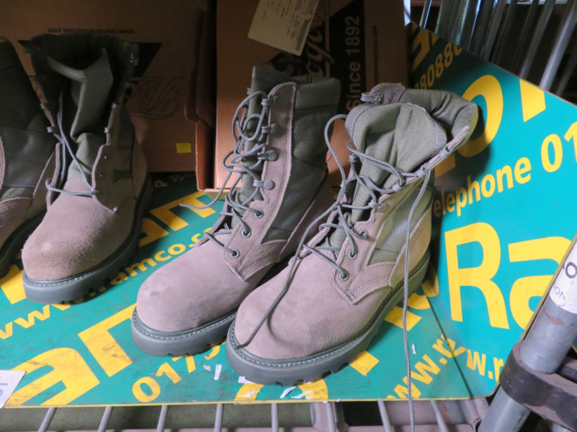 3x Pairs Hot Weather Boots (7 R - Sage x2 & 6 R - Sage) - Image 6 of 7