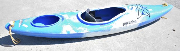 Fusten Pyranha Kayak - blue / white no paddles