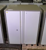 Aluminium Green / White Locker Unit - L 720mm x W 560mm x H 900mm