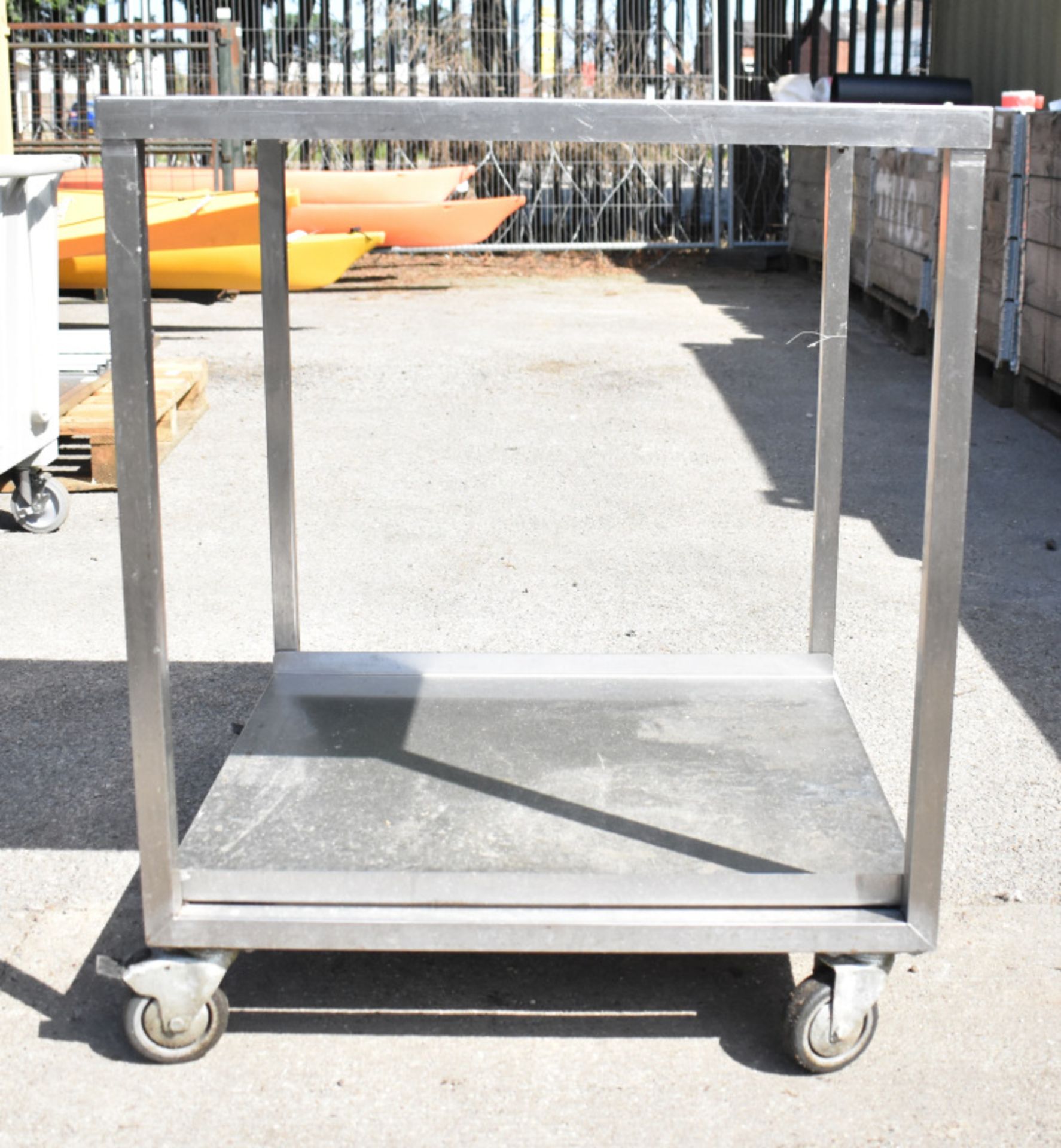 Stainless Steel Mobile Bench - 750 x 750 x 900mm - Image 3 of 3