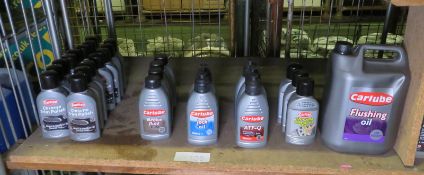 Carplan chrome trim polish, Carlube brake fluid, Carlube jack oil, Carlube ATF-Q automatic