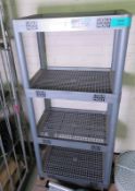 Liqui Moly Plastic Display Shelving Unit - L580 x D385 x H1305mm