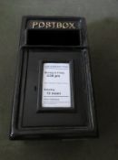 Replica cast post box - black - medium