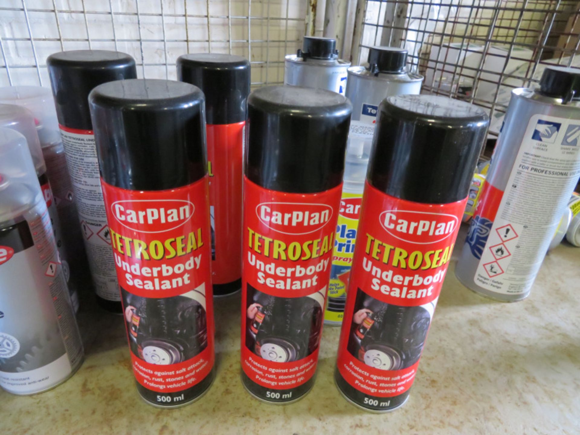 Various Car care sprays - Wheel paint, Stone chip, White spray grease, Underbody sealant, - Image 2 of 6