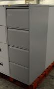 Bisley Metal 4-Drawer Filing Cabinet - W 470mm x D 620mm x H1320mm