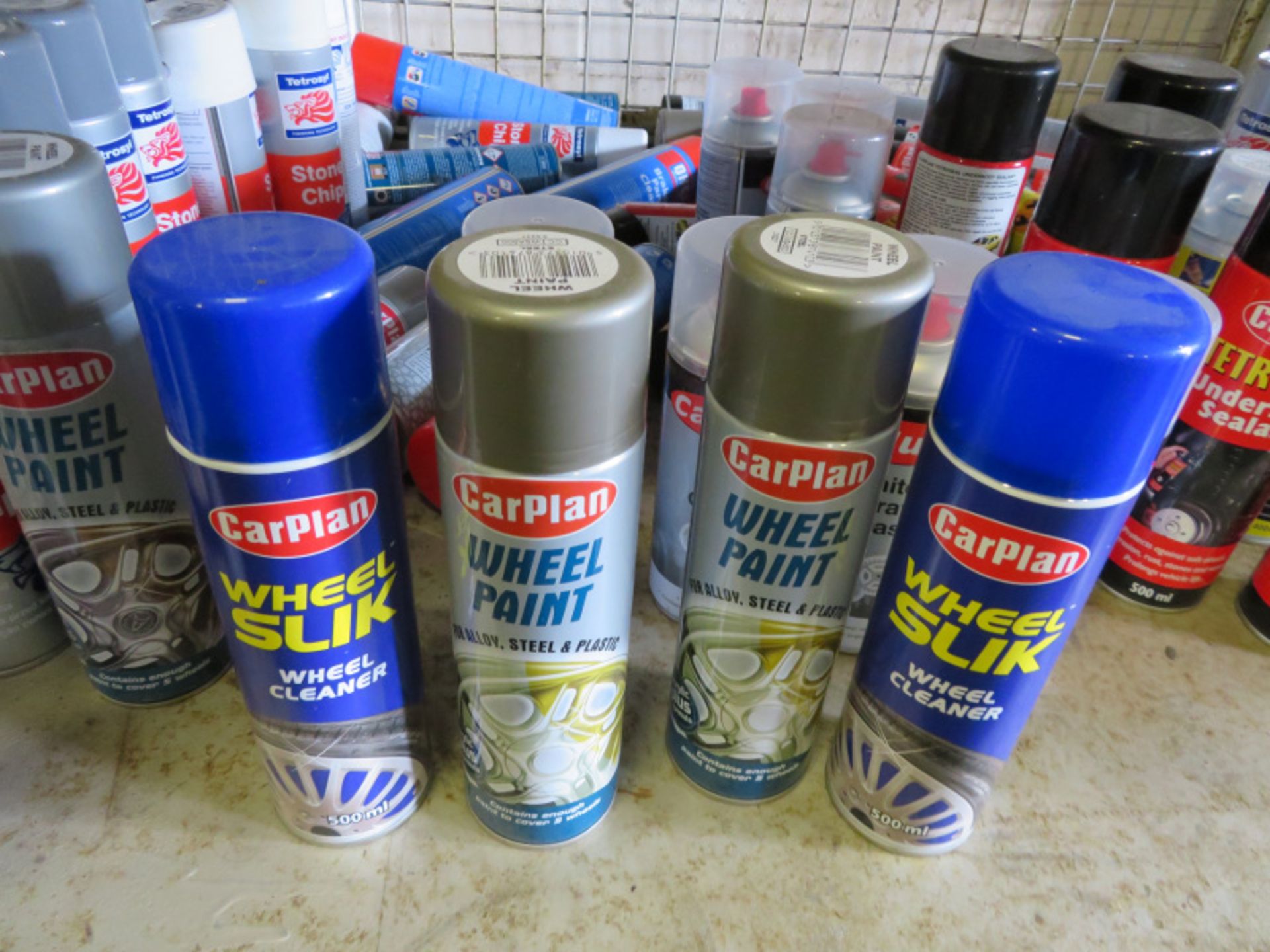 Various Car care sprays - Wheel paint, Stone chip, White spray grease, Underbody sealant, - Image 4 of 6