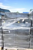 18x Black Plastic Tote Boxes With Lids L 600mm x W 400mm x H 340mm