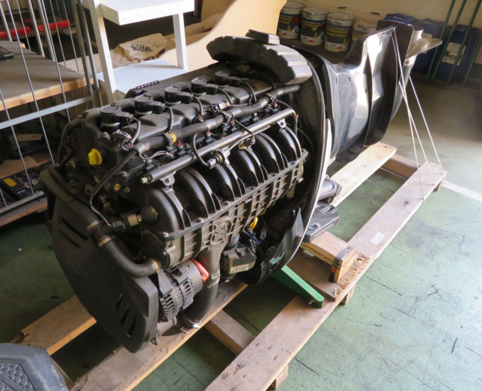 Verado 300XL L6 outboard engine - model 1300V23ED - serial 1B767606 - HP 300 - kW 221 - 679lbs/308kg - Image 5 of 9