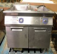Electrolux Stainless steel Twin Deep Fat Fryer - L 800mm x W 930mm x H 1000mm - AS SPARES